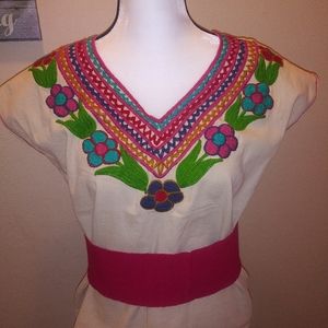 Mexican Embroided Blouse